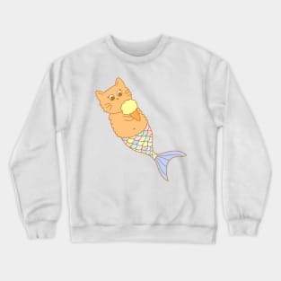 Summer Mer-Cat Crewneck Sweatshirt